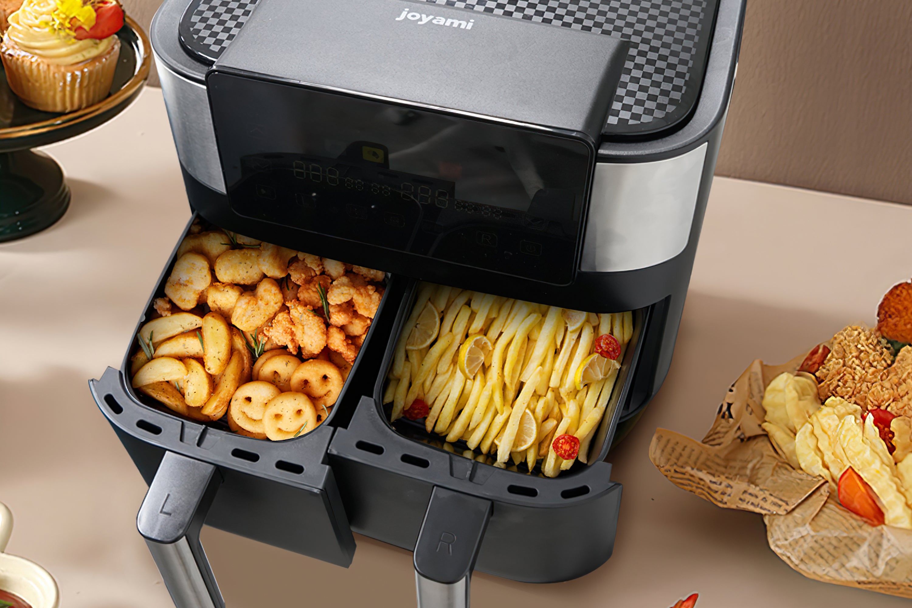 joyami 2-basket 8 Qt Air Fryer